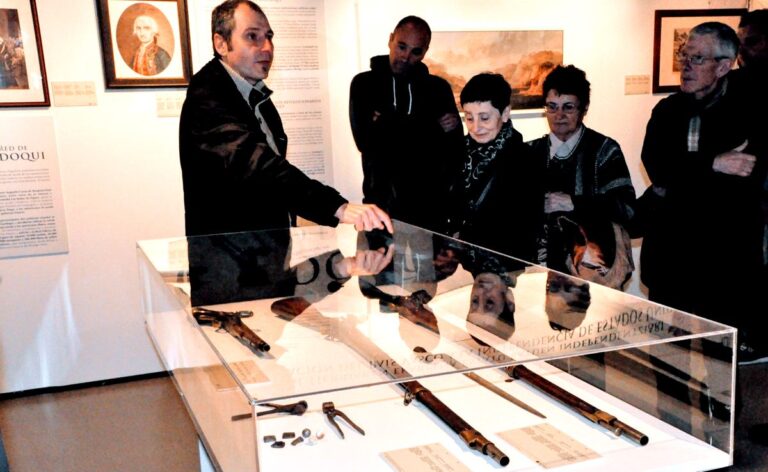 Vitrina de la exposición