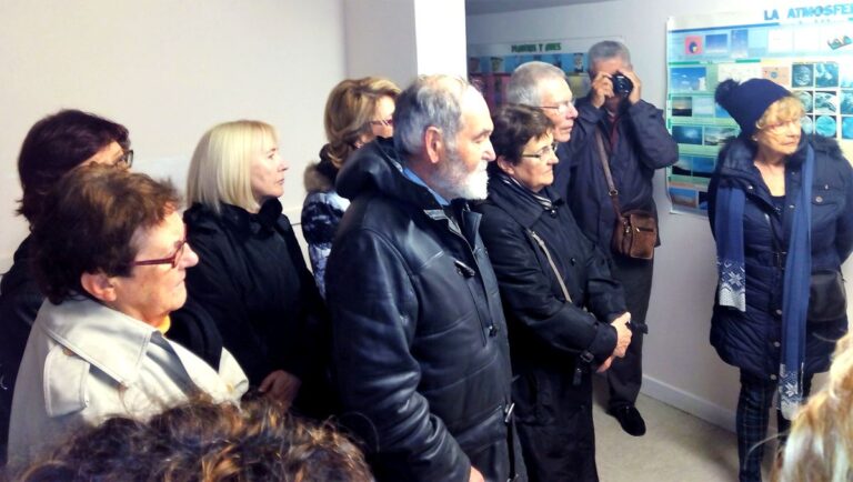 El grupo en el observatorio