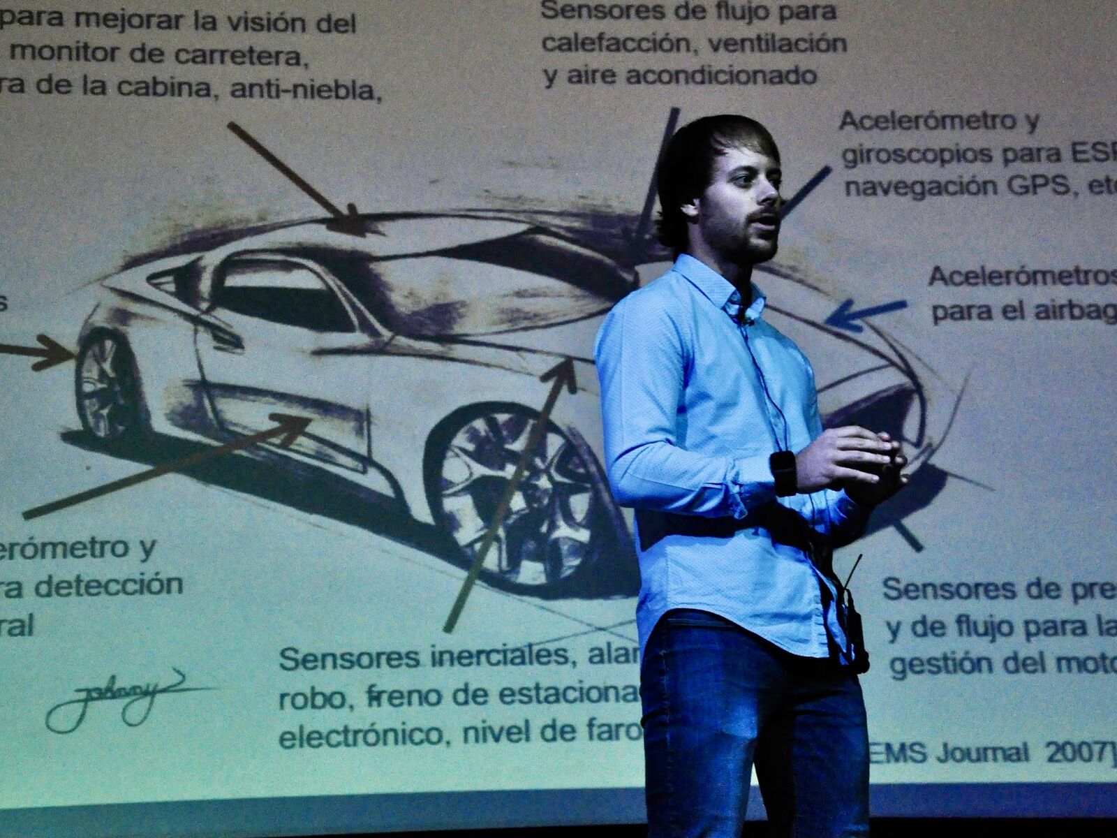 Un ponente durante su presentación